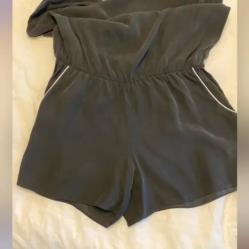 Ramy Brook Silk One-Shoulder Romper