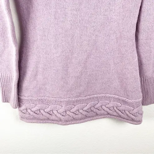 Marciano Lilac Lambs Wool Angora Rabbit Hair Blend Metallic Knit Sweater Medium