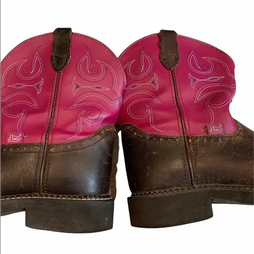Justin Boots Justin Gypsy Western Boots, Brown and Fuchsia