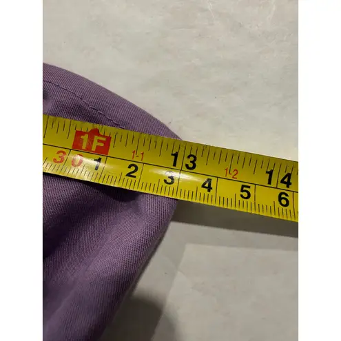 Sistes Made in Italy Purple Strapless Top White Floral Lace Trim Boho Summer