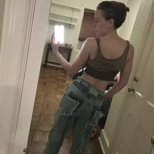 Maniere De Voir Maniere de vior Eiffel Tower jeans