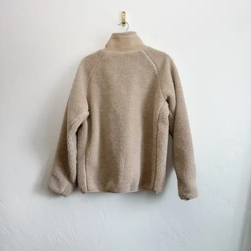 Brandy Melville  | John Galt Willow Full-Zip Sherpa Teddy Jacket in Tan