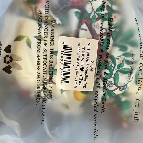 We Are HAH HAH All Tied Up Reversible Bikini Top