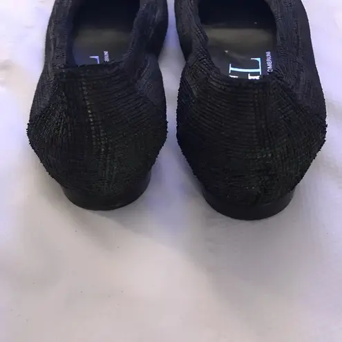 AGL Attilio Giusti Leombruni Cap Toe Ballet Flat Black Size 7.5