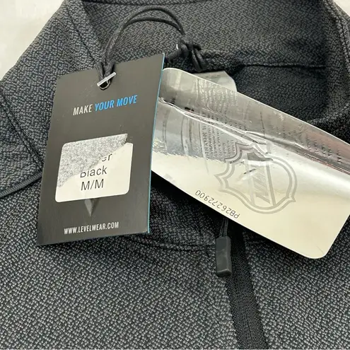 Levelwear Anaheim Ducks NHL Black Pacer Team Script Half Zip Jacket Womens M Size M