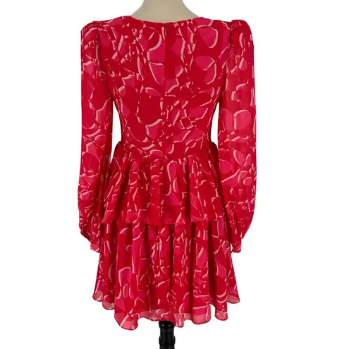 NWT One33 Social Women's Red Abstract