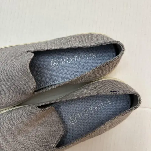 Rothy's Shoes Womens Sz 11 Gray Slip On Casual Sneaker Knit Washable Comfortable