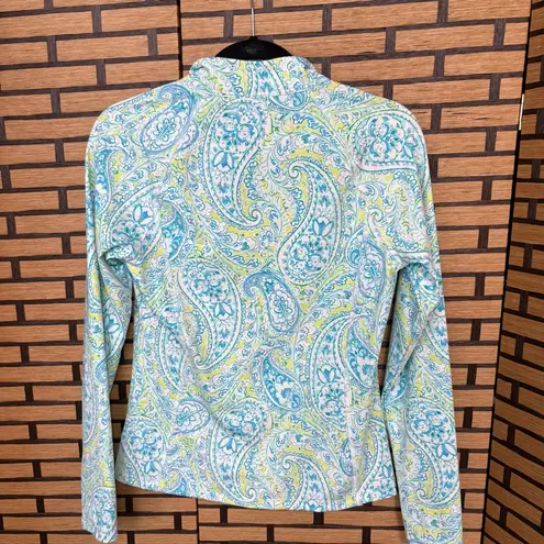 Sigrid Olsen  Golf & Tennis Blue And‎ White Zip Up Jacket Size Small thumbnail 2