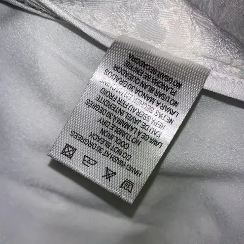 Lucy Paris Womens Tailored Blazer Suit Jacket Pastel Floral Print Blue Medium