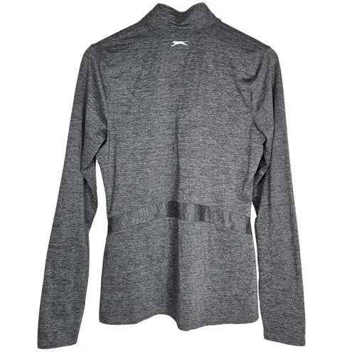 Slazenger Women Golf 1/4 Zip Long Sleeve Athletic Pullover Top M Heather Gray