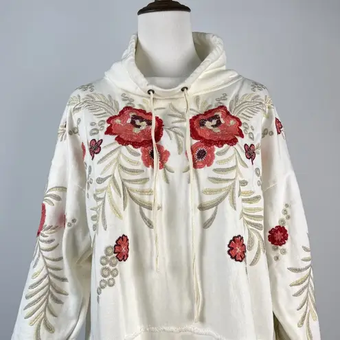 Johnny Was NWOT Sweater Dress Pullover Embroidered Floral High Neck Size S