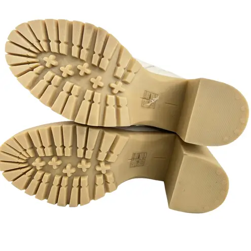 Dolce Vita Waterproof Chunky Heel Chelsea Ankle Boots Women’s Ivory Lug Sole 11