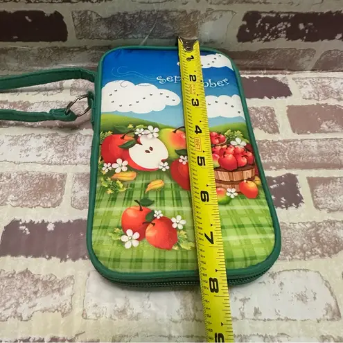 ID Wallet Green Apple Print Women's Wallet September Month