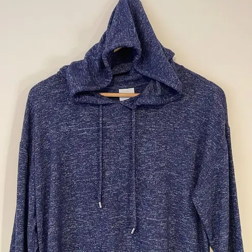 Chico's Weekends by  Women's Pullover Hoodie Long Sleeve Stretch Navy Blue Size 1