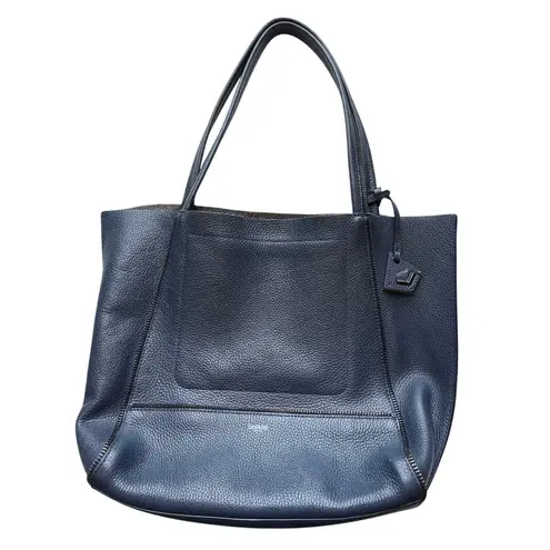 Botkier Soho Pebble Leather Tote Bag Women’s Size Medium Navy Blue Handbag