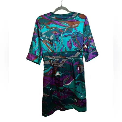 Mixit NWT Colorful Satin Retro Kimono Dress