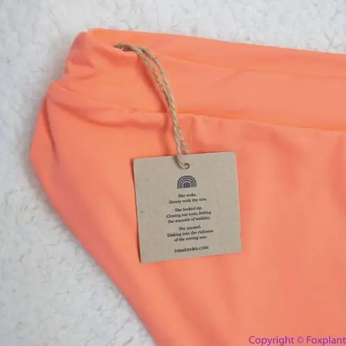 NEW Toast Swim Signature High Waist Bottom in Watermelon, XL Red