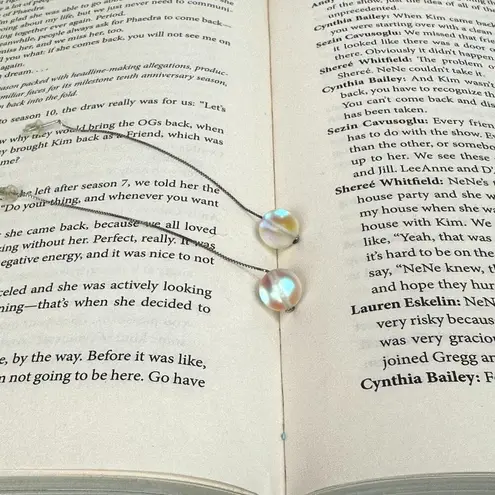 Nogu Mermaid Glass Chain Drop Threader Earrings