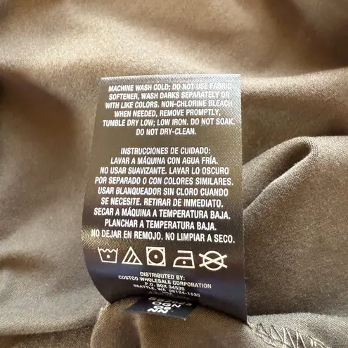 Lukka Lux long sleeve crewneck stretchy olive green top women's size small