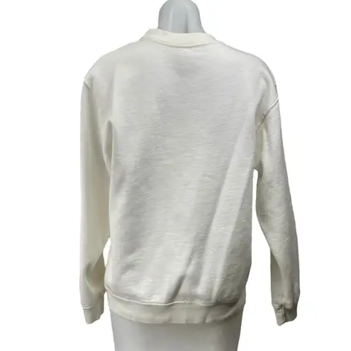 Ariana Grande Christmas & Chill Cream Festive Deer Long Sleeve Sweatshirt Top M