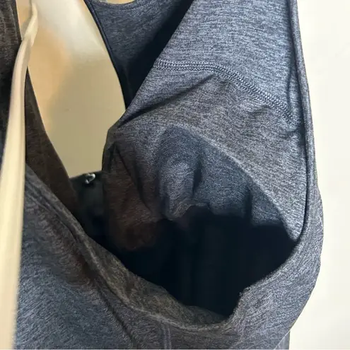 Ethona Activewear Dress Gray Sleeveless Cutout Back Built In Padded Bra NEW XL