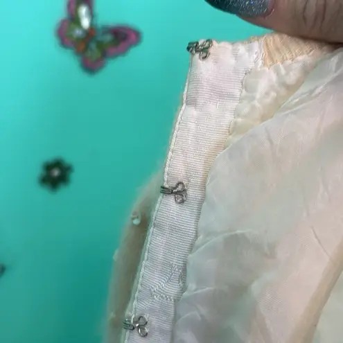 WIEBOLDTS 1940s Beaded & Sequins Cardigan Sweater White Size undefined