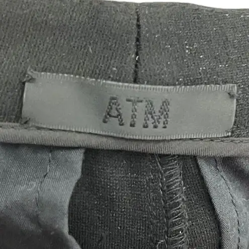 ATM Slim Cuffed Trouser Pants Women’s Size 0 Black Cropped Stretch Ponte