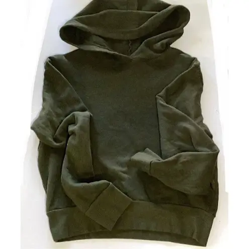 Michael Stars New. green cropped hoodie. XS. Retails $139