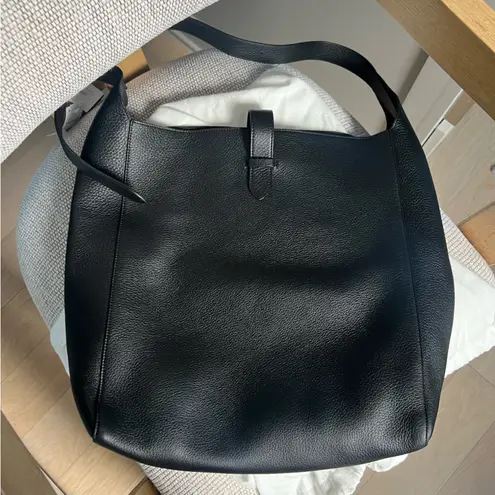 NWT THE ROW Blake Leather Tote Shoulder Bag in Black