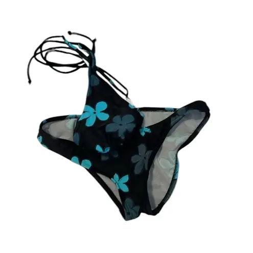 Ingear szM (runs small) blue & white checked 2 piece bikini GUC no bra inserts Size M