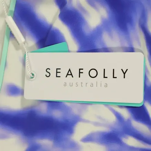 Seafolly NWT X Revolve Beach Break Tube Top in Dazzling Blue US Size 10