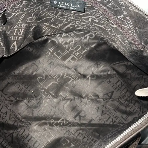 Furla Dark Brown Leather Handbag