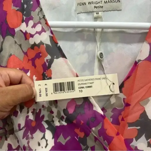 Fenn Wright Manson  PETITE GATHERED FRONT DRES size 10