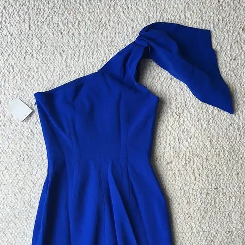 Dress the Population Tiffany One Shoulder Electric Blue Dress XXS 2XS