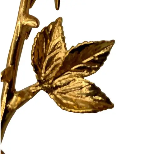 Swavorski Swarovski & Co. Austrian Crystal Rose Gold-Plated Stem Brooch Pin In Gift Box