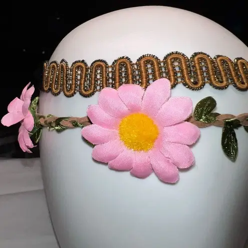 G by Gennaro Set of‎ Two Boho Hippy Headbands Pink - Image 3