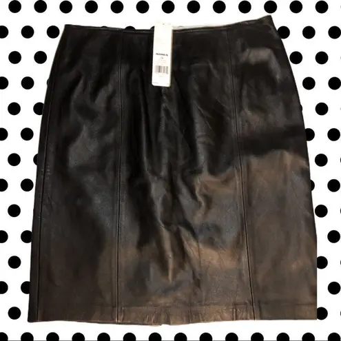 Apt. 9  black faux leather skirt Nwt