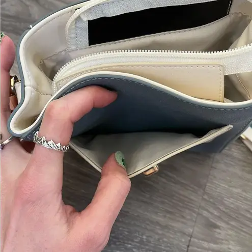 Stylish Blue and Cream Women's Bag