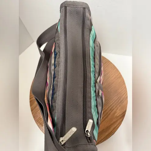 LeSportsac Multicolor Rainbow Convertible Expandable Nylon Crossbody Bag Purse