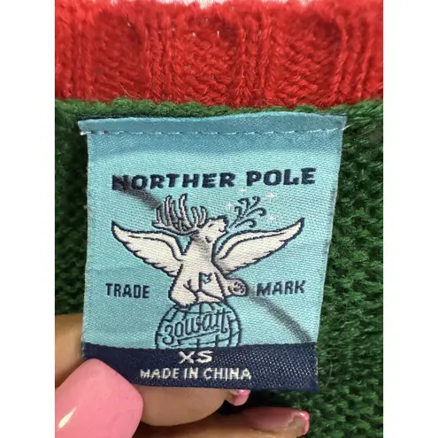 30 Watt Sweater XS Green Red Ugly Christmas Subpar Gift Giver Elephant