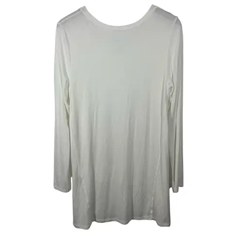 Soft Surroundings Top Women S NWT Cream Sublime Long Sleeve Tee Casual Minimal