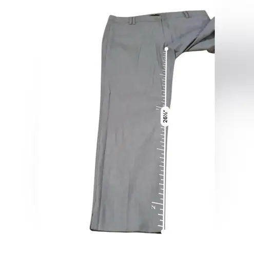 Ann Taylor Light Blue Chambray High Rise Straight Leg Ankle Dress Pants Sz 6