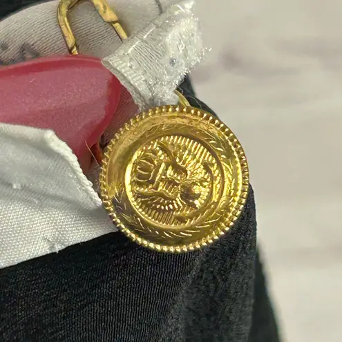 Vintage Silk Studio by Claude Bennett stunning double breasted blouse size 8 Gold