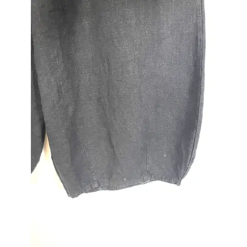 Bryn Walker Black Pullon Pants Lagenlook Balloon Barrel Leg Size Small