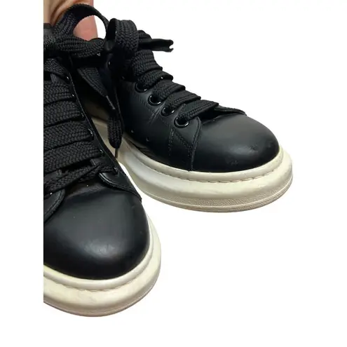 Alexander McQueen Black Leather Platform Sneakers Sz. 39.5 (US 9.5)
