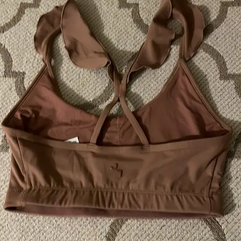 JoyLab  ruffled Racerback yoga sports bra