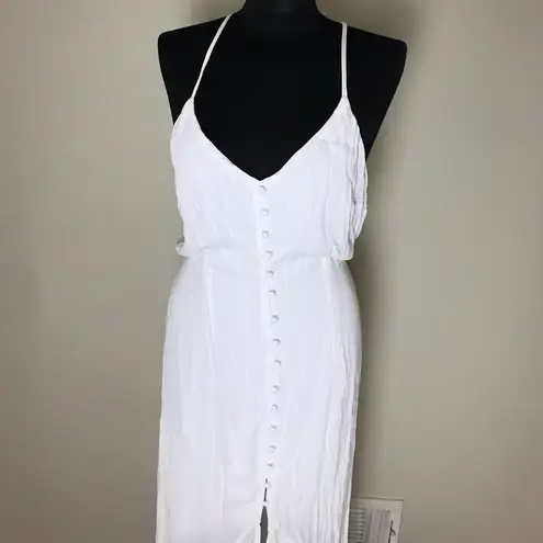 Abercrombie & Fitch  White Strappy Maxi Dress NWT