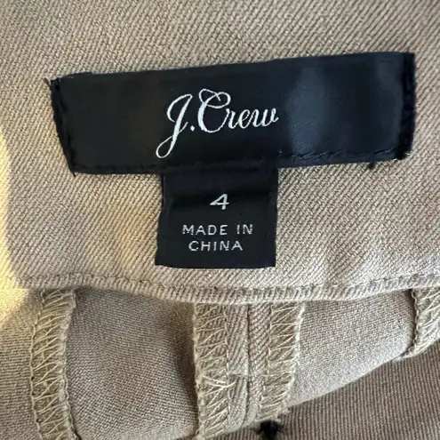J Crew Womens 4 Beige Business Casual Career Pants Slacks K2916 Preppy