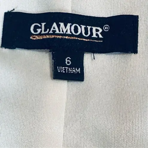 Navy Blue and Yellow Flowered Lace Arm Rounded Neckline Dress Sz 6