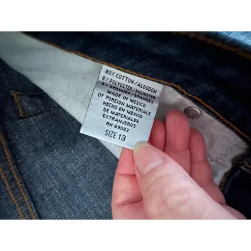 L.E.I. Jeans Size 13 Low Rise Fit Bootcut 2000s Faded Wash Retro Vintage Blue